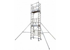 Echafaudage Roulant Alu - 0.65x2.90m - Hauteur Max 7.85m HP - Comabi - Totem 2 Box 300