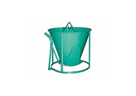 Benne de Treuil conique à vidange par le fond - 90L Benne de Treuil conique à vidange par le fond - 90L
