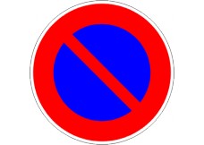 Panneau - interdiction de stationnner
