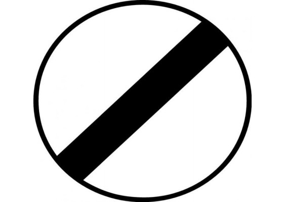 Panneau de signalisation - Fin D'obligation Panneau de signalisation - Fin D'obligation