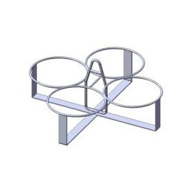Porte Seaux - 4 emplacements - Pour Treuil - Imer - Charge Max 150KG