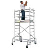 Echafaudage Roulant Acier - 0.54x1.36m - Hauteur Max 4.8m HP - Comabi - Junior 150